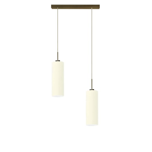 lampy wiszące 2-płomienna lampa wisząca do kuchni tuba MADERA