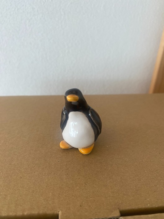 figurki i rzeźby Pingwinek ceramiczny