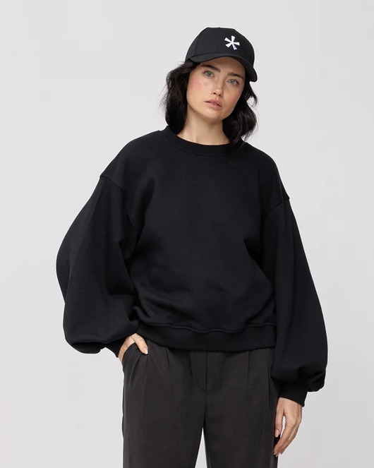 bluza bez kaptura damska BLUZA ENJOYABLE black