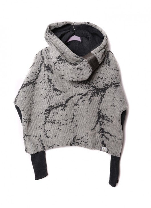 bluza z kapturem damska Nubee - QOM#02 - Bluza Wełna