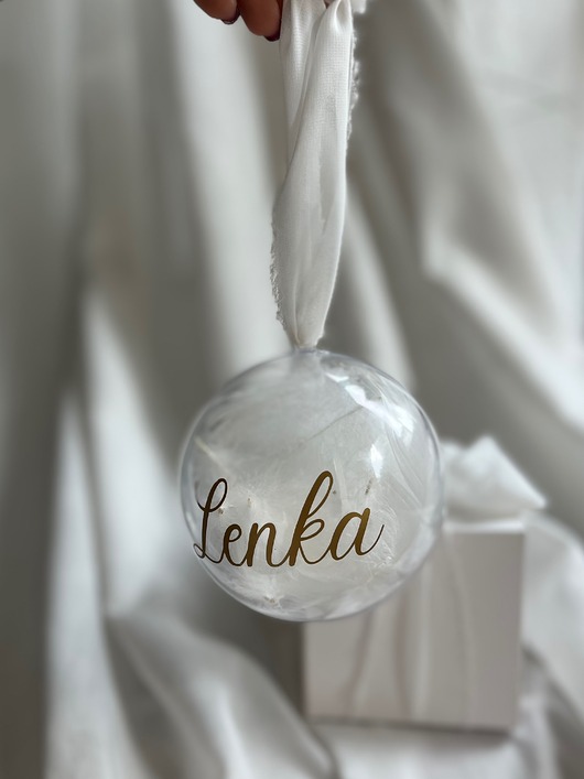 ozdoby choinkowe Bombka z imieniem