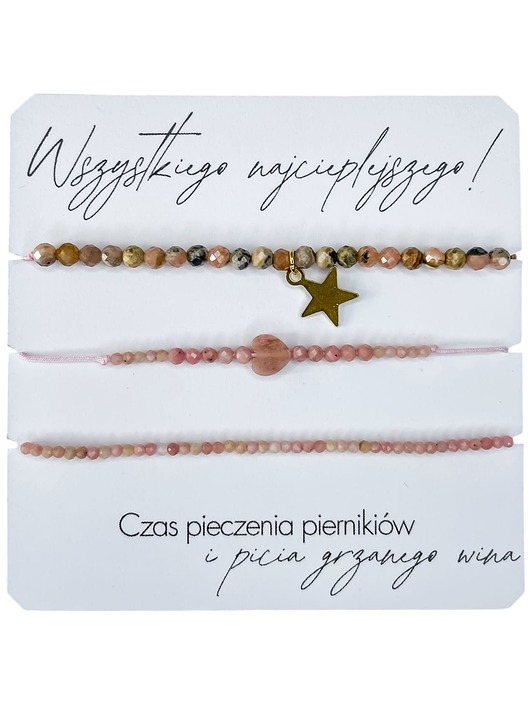 bransoletki na sznurku Bransoletki na prezent Mikołajki