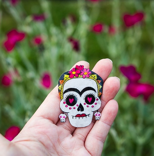 broszki Cukrowa czaszka