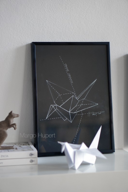 crane origami, żuraw origami Margo Hupert