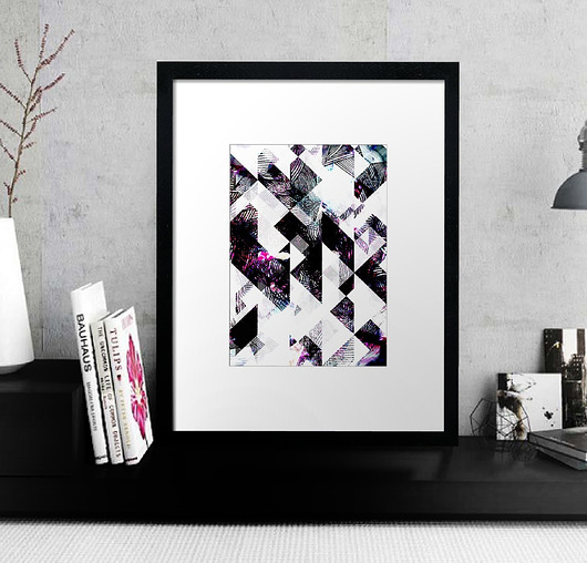 Plakat Grafika autorski wzór "Prosta Geometria" ThinLine