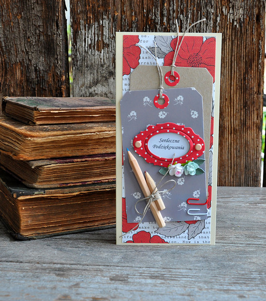 kartki scrapbooking Dla nauczyciela