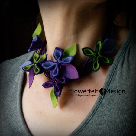 zielenie i fiolety FlowerFelt Design