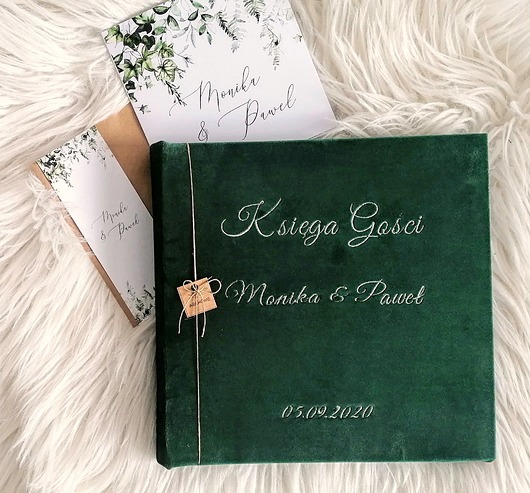 Księga gości,velur i haft Albumy ARHome