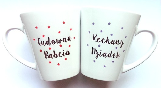 Kubki Latte BABCIA DZIADEK FarrowDesign