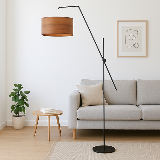 lampy podłogowe Skandynawska lampa stojąca na wysięgniku do czytania BILBAO ECO