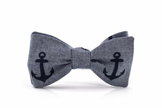 Mucha wiązana CERVANTES kotwice marine HisOutfit