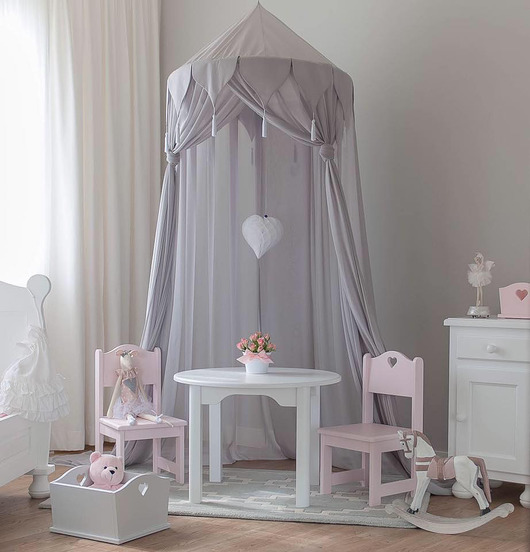 Baldachim Princess jasny szary Lovely Studio