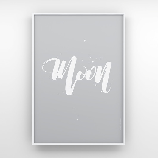 moon /k.szary/ - grafika 70x50 MINIMALLIVING