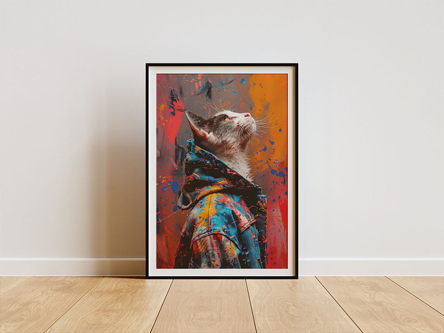 plakaty Plakat - Coolest cat 2