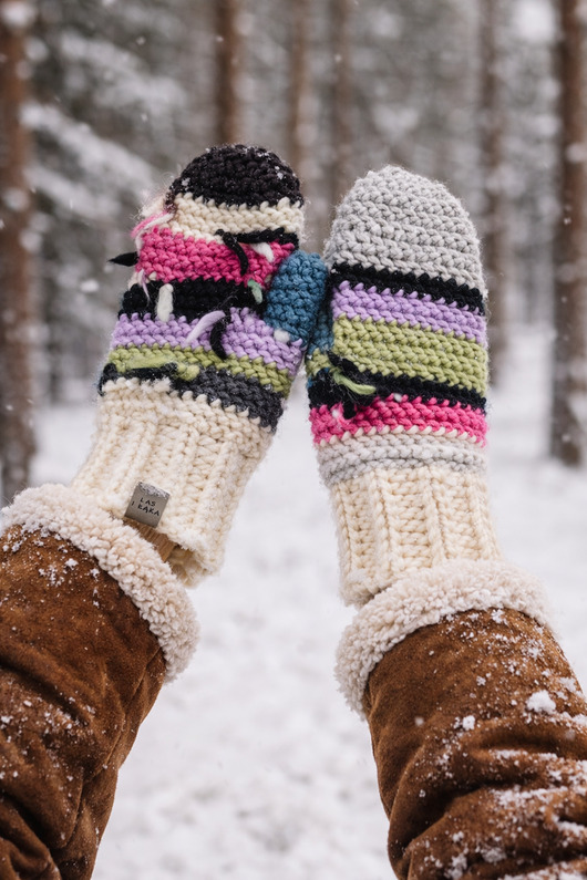 rękawiczki damskie Rękawiczki wełniane