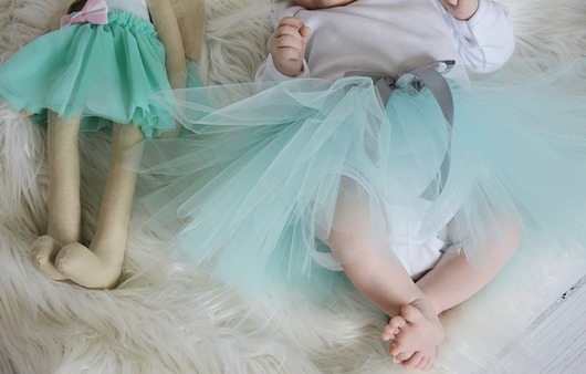 Miętowa spódniczka TUTU nonino