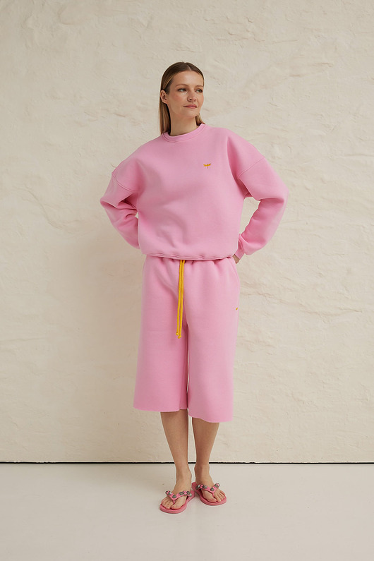 spodnie dresowe damskie Spodnie QUEENS flamingo