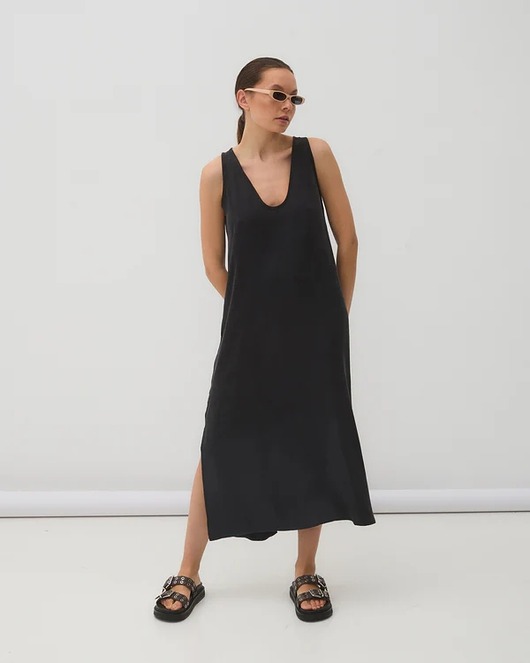 sukienki midi damskie Sukienka Muscat black