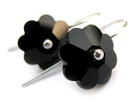kolczyki swarovski Kolczyki -Black King - Kryształy Swarovski