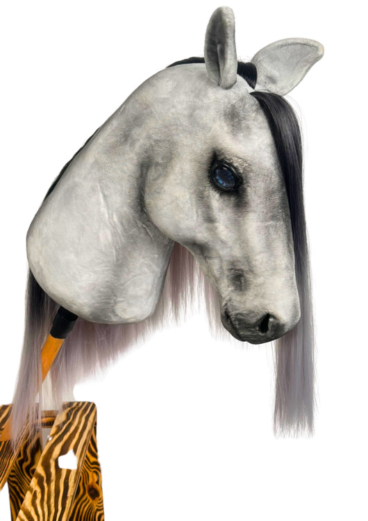 zabawki - inne Ujeżdżeniowy realistyczny hobby horse - szary