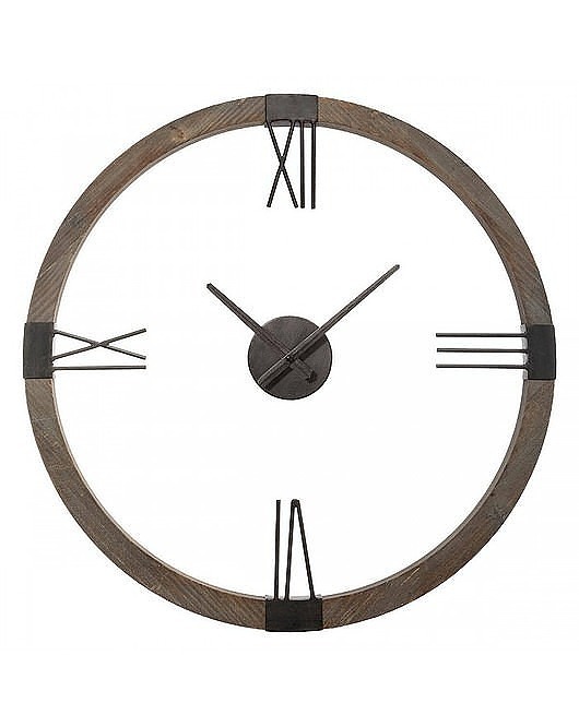 Zegar Drewniany Ścienny Warehouse MIA home