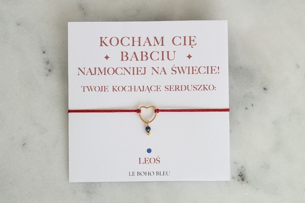 bransoletki na sznurku Dla Babci - Kamienie Urodzeniowe Wnucząt