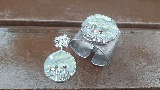 bransoletki wire wrapping Ogród - komplet, rezerwacja