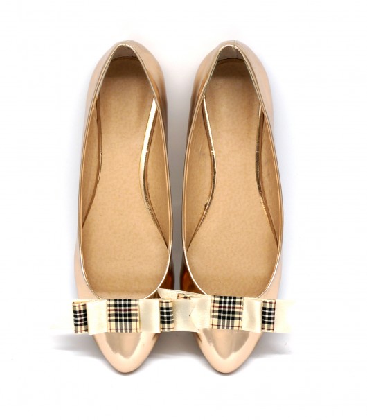 Burberry Beige Bow - klipsy do butów Coquet Coquet
