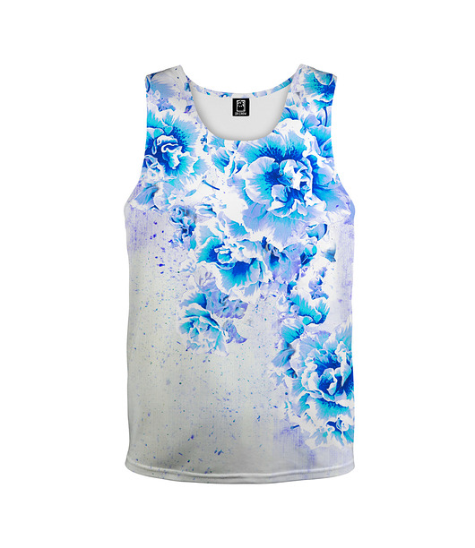 t-shirty dla chłopców Bokserka Top Boy DR.CROW Beautiful Flowers Blue