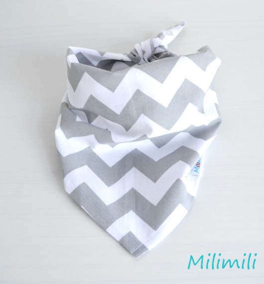Chustka Chevron Szary Milimili