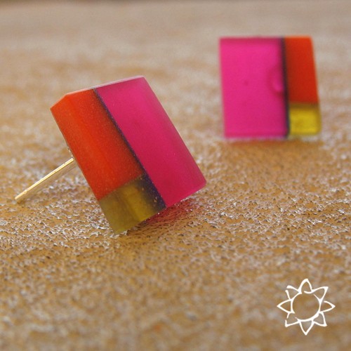ECO MOSAIC- kolczyki z recyklingu KOS jewellery