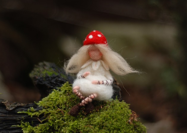 karuzele i girlandy do łóżeczka Leśna Wróżka Muchomorek - Waldorf toys