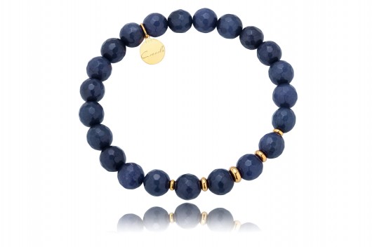 BRANSOLETKA jadeit + srebro 925 pozłacane G17b Coccola JEWELLERY