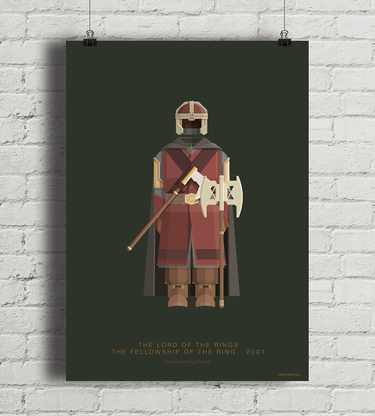 Plakat The Lord of the Rings - Gimli  minimalmill
