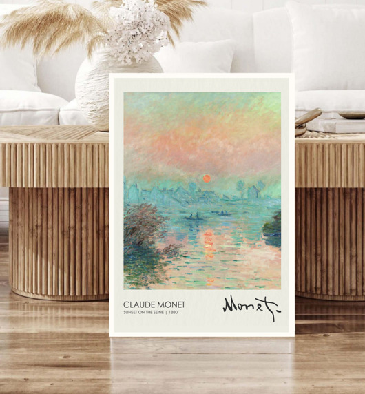 plakaty PLAKAT Claude Monet, zachód słońca
