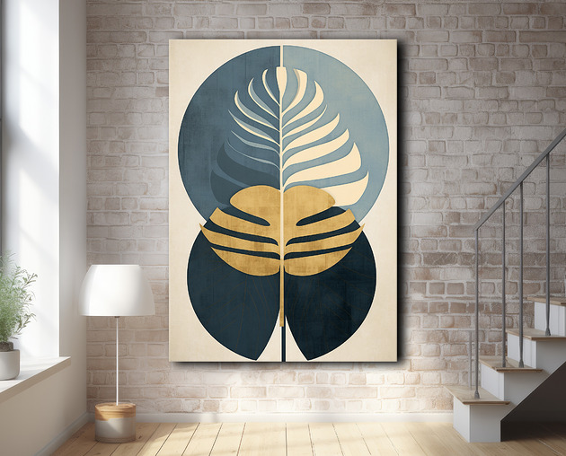 plakaty Tropikalne liście - Plakat - Loft, Minimalizm