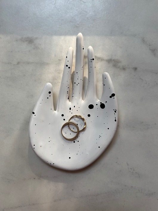 pojemniki na biżuterię Ceramiczna Łapka Handmade Talerzyk na Biżuterię Dalmatyńczyk
