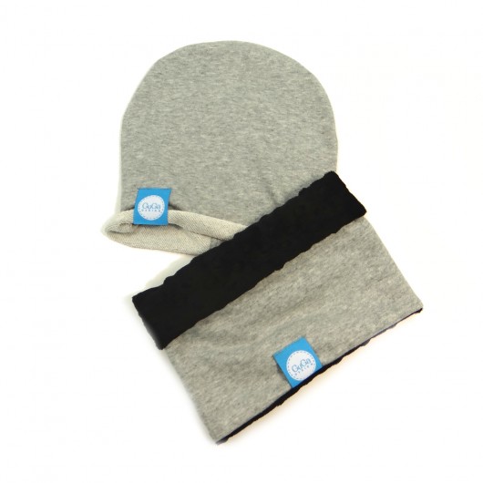 ZESTAW czapka + komin minky GuGa DESIGN