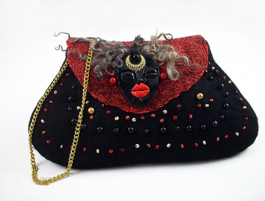 Jedwabnofilcowa Torebka: Ethno Bag filcant