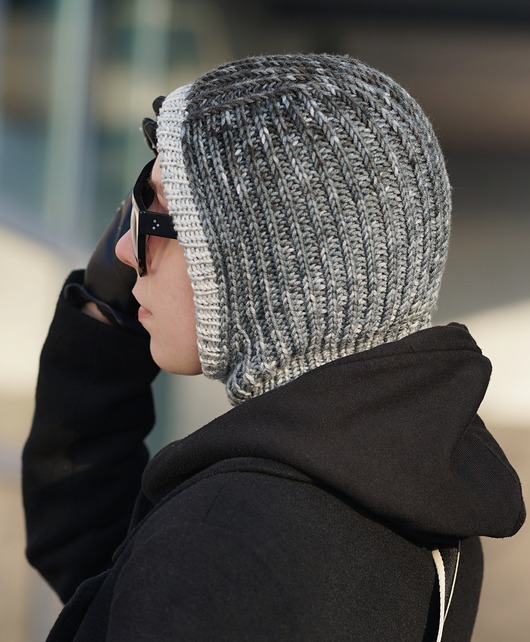 czapki damskie Czapka kominiarka balaclava wełna merino