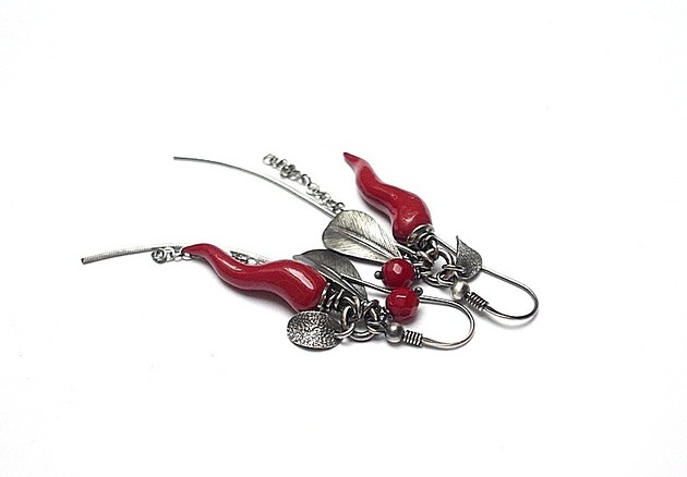 kolczyki wire wrapping Chili vol. 5 - kolczyki