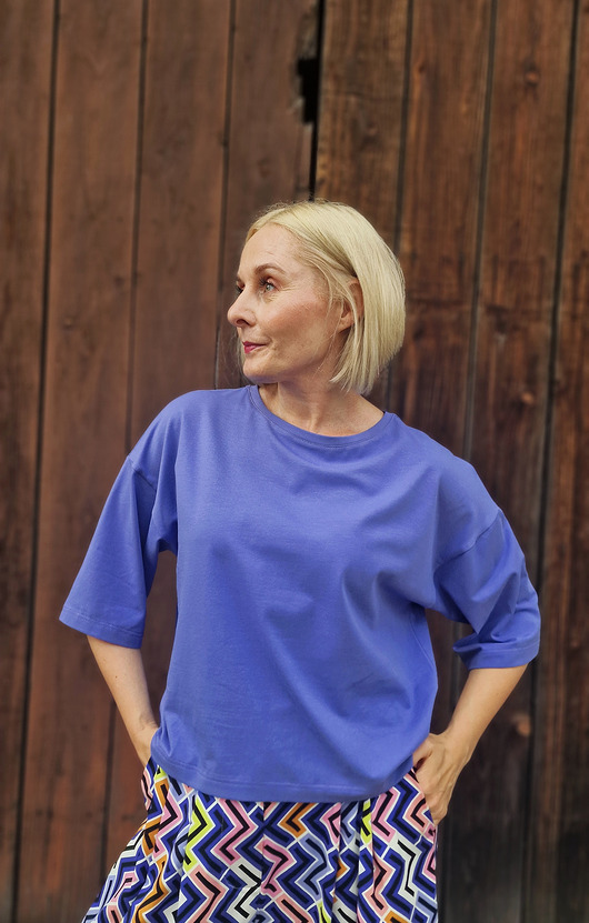 t-shirt damskie Bluzka CUBE - niezapominajka