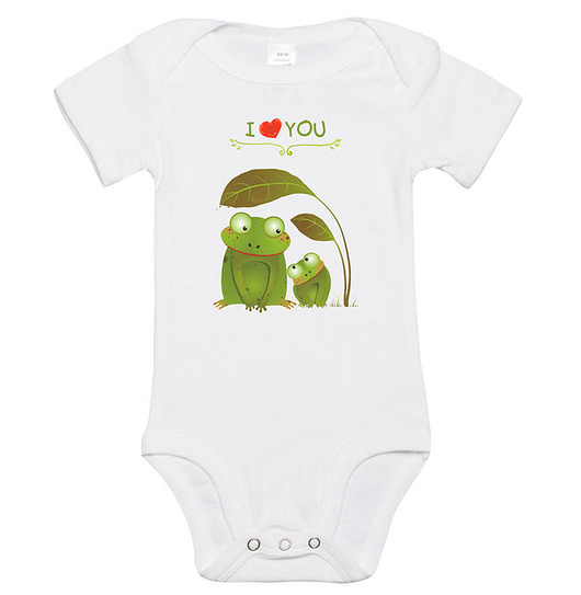 leśne body dla dziecka. i love you - żabki Love Life and Forest