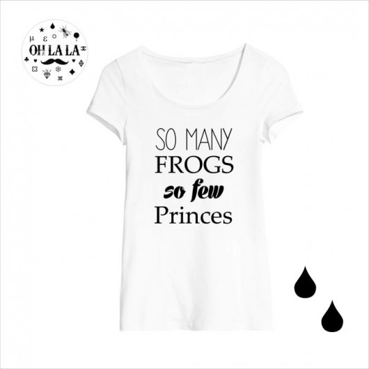Frog Kiss Kiss!-T-shirt Oh La La