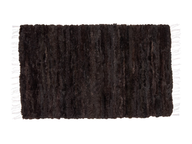 dywany Dywan naturalny tkany handmade naturalna skóra owcza brązowy
