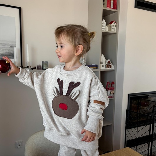 bluzy dla dziewczynki Bluza Reniferek