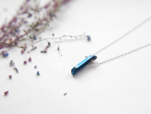 MOKAVE Crystal Fine Silver Blue MOKAVE
