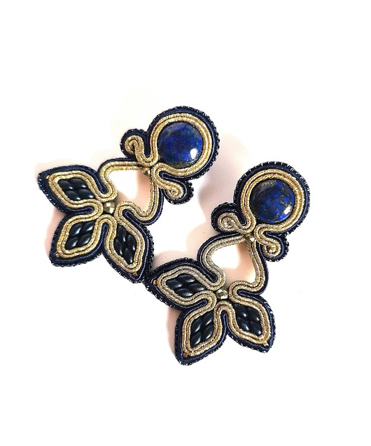 kolczyki soutache Kolczyki Nenuphar Swing
