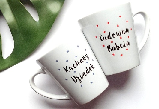Kubki Latte BABCIA DZIADEK FarrowDesign