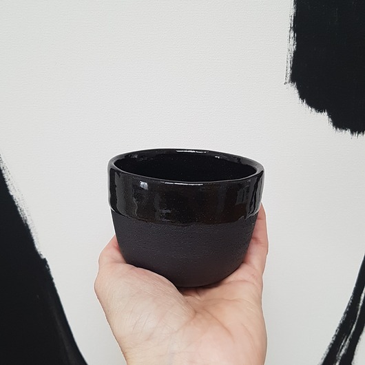 kubki Czarka  czarna  180 ml, kubek bez ucha